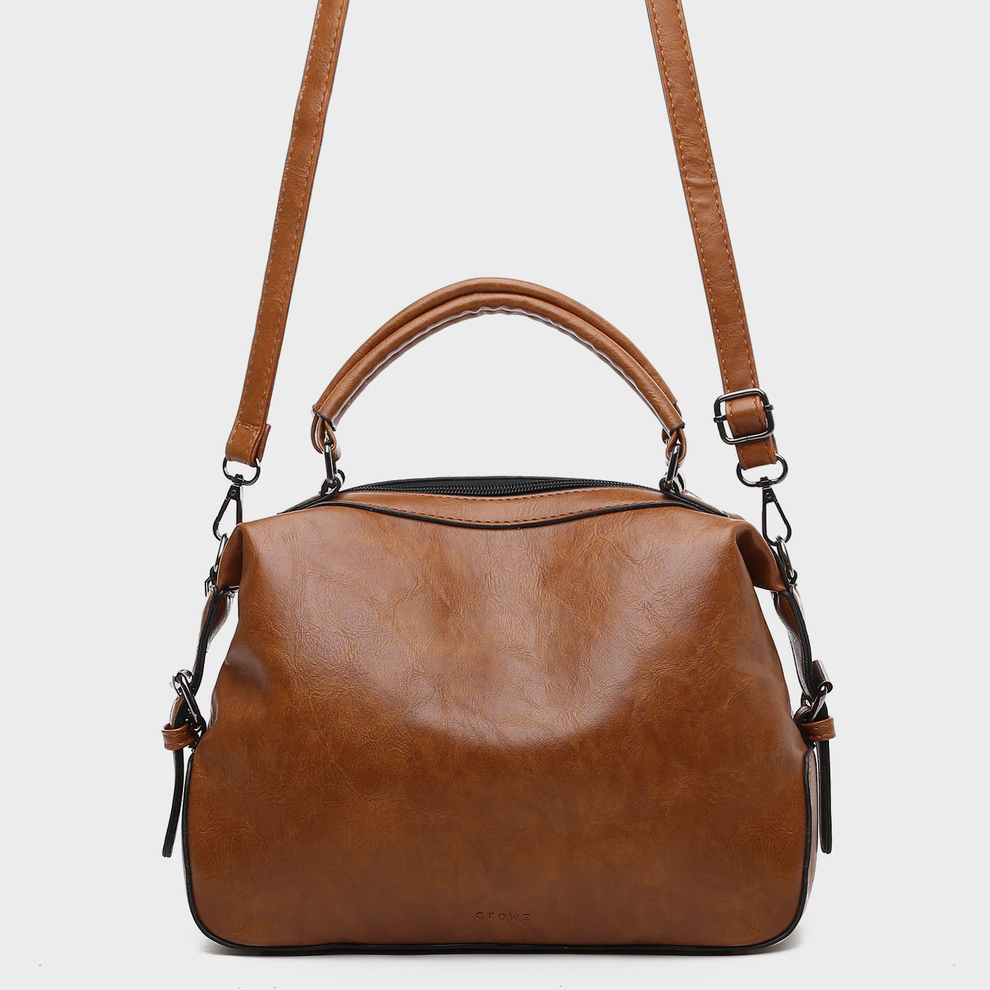 Retro PU leather crossbody doctor bag