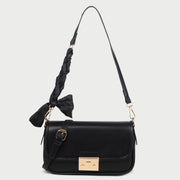 Elegant braided strap PU leather crossbody bag