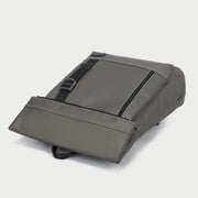 Zip buckle strap flap top unisex nylon backpack