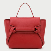 Knotted belt flap design PU leather crossbody bag