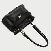 Envelope style front pocket PU leather shoulder bag