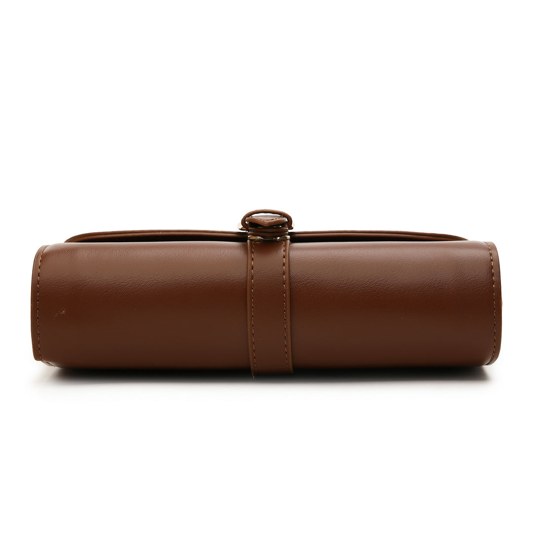 Retro buckle strap flap style PU leather crossbody bag
