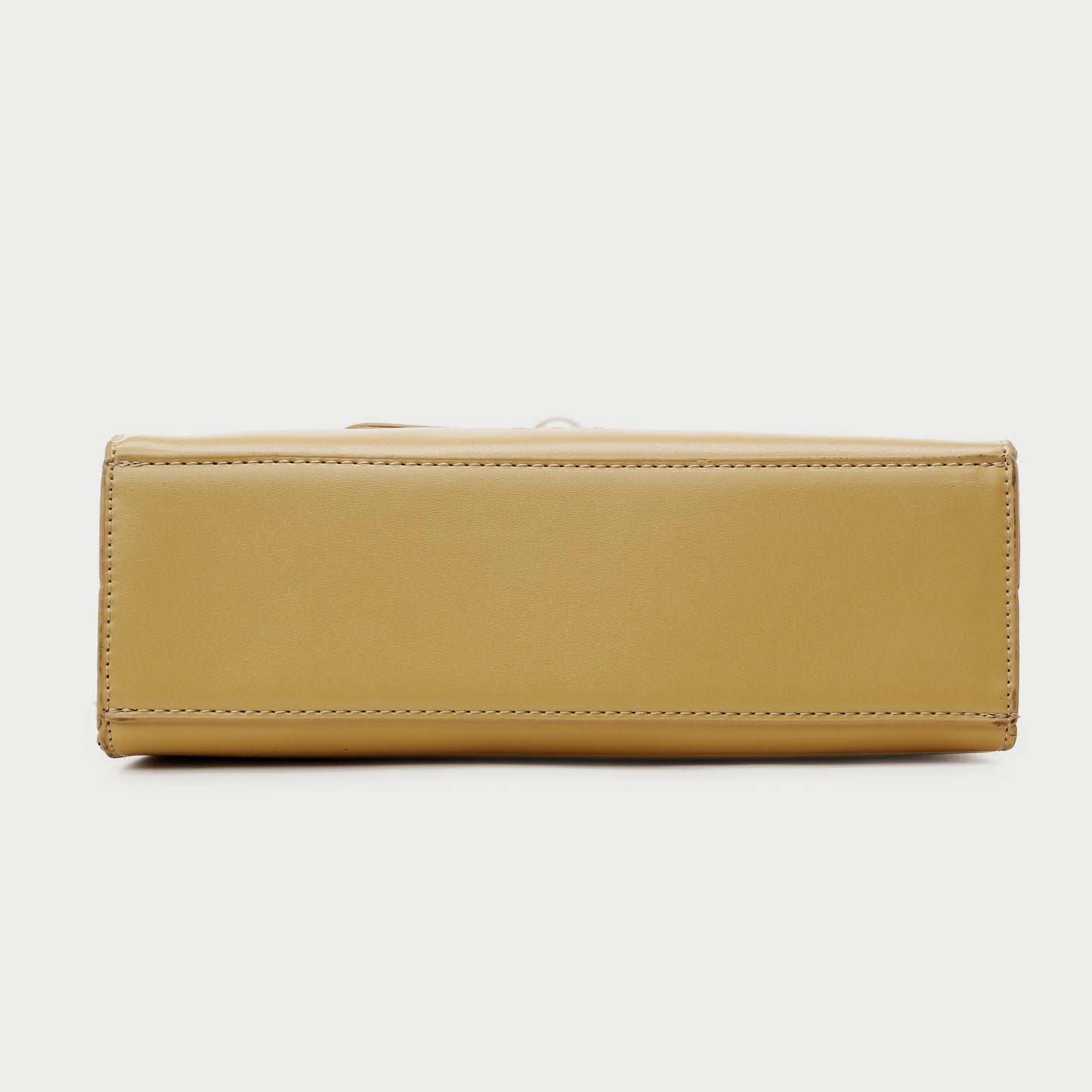 Faux pearl embellished flap PU leather shoulder bag