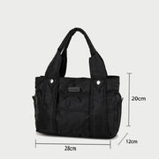 Multiple compartment lightweight quilted nylon handbag (Small)