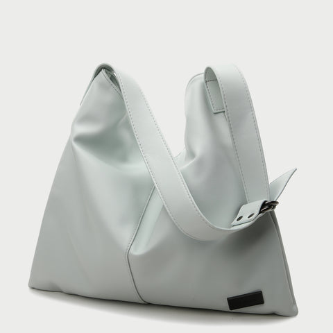 Minimalistic casual style soft PU leather hobo bag