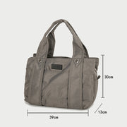 Multiple compartment lightweight quilted nylon handbag (Medium)