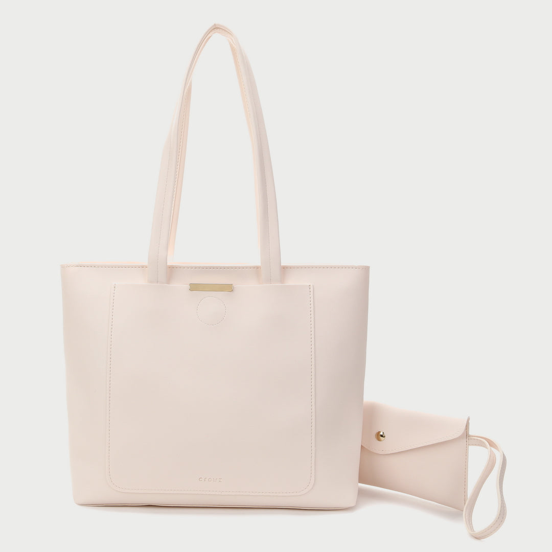 Timeless roomy 2-in-1 PU leather tote bag