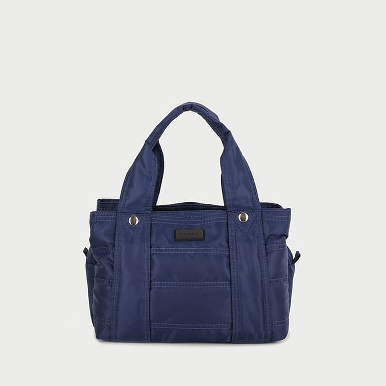 Multiple compartment lightweight quilted nylon handbag (Small)