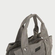 Multiple compartment lightweight quilted nylon handbag (Medium)