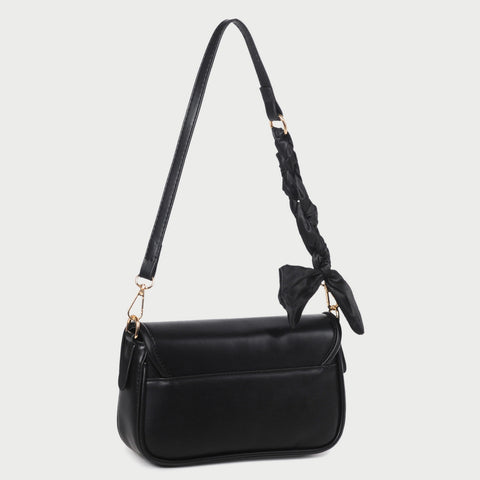 Elegant braided strap PU leather crossbody bag