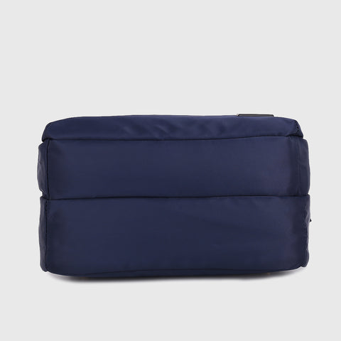 Top handle zip compartment minimalistic unisex nylon backpack