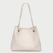 Roomy soft PU leather shoulder bag (2-in-1 style)