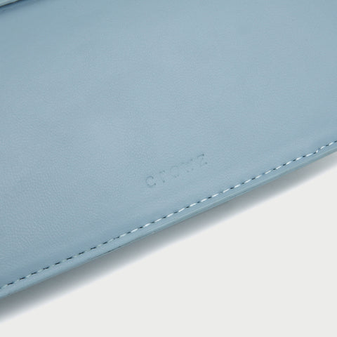 Envelope style layer flap quilted PU leather crossbody bag